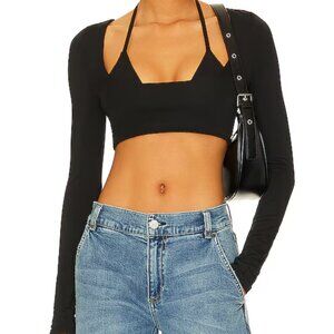 Superdown Women's Ryker Crop Top (Black, M)